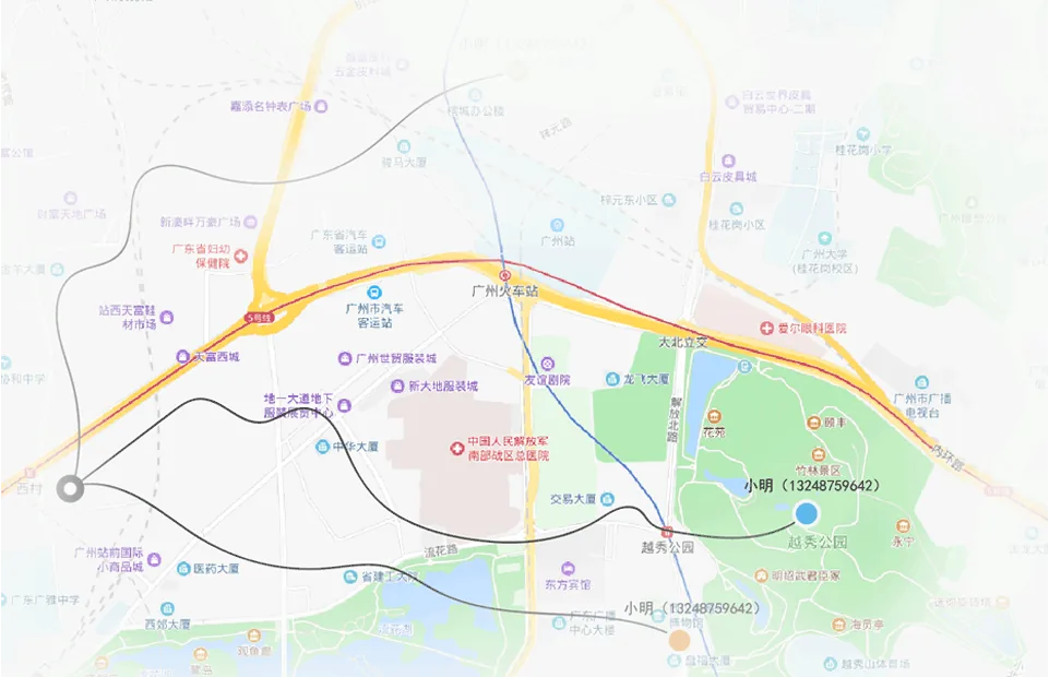 国万科技·红星堂消防安全节能管理平台-地图轨迹